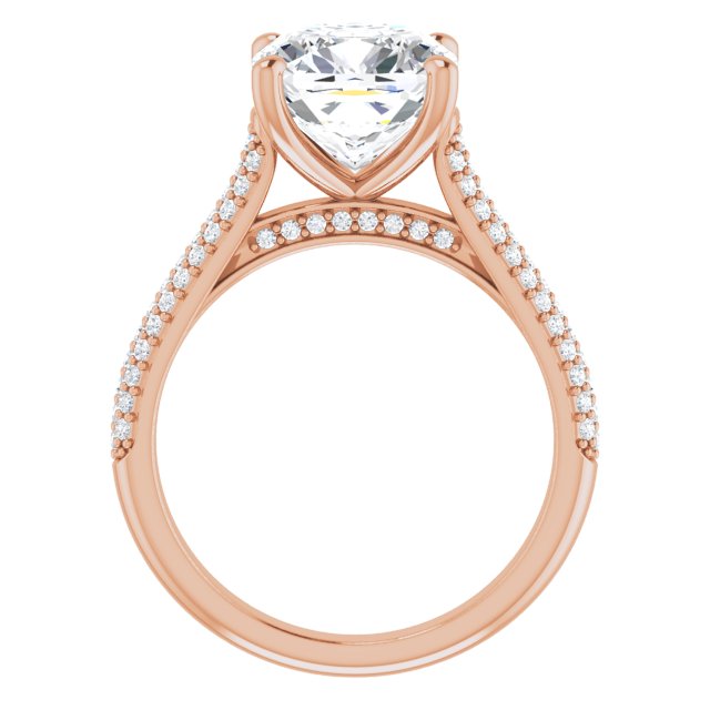 Cushion Engagement Ring Mounting