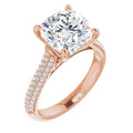 Cushion Engagement Ring Mounting