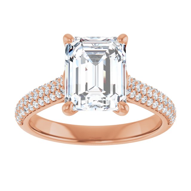 Emerald Engagement Ring Mounting