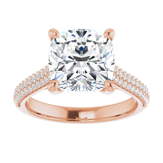 Cushion Engagement Ring Mounting