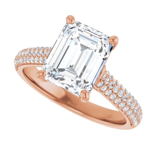 Emerald Engagement Ring Mounting