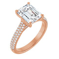 Emerald Engagement Ring Mounting