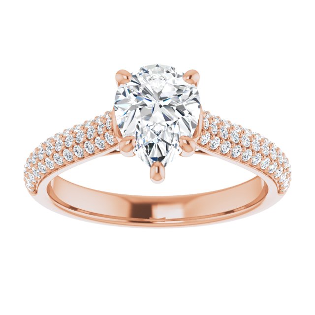 Pear Engagement Ring Mounting