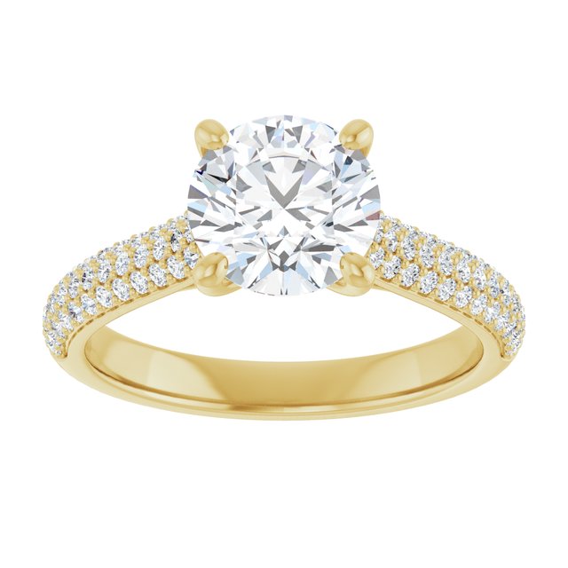 Round Engagement Ring Mounting