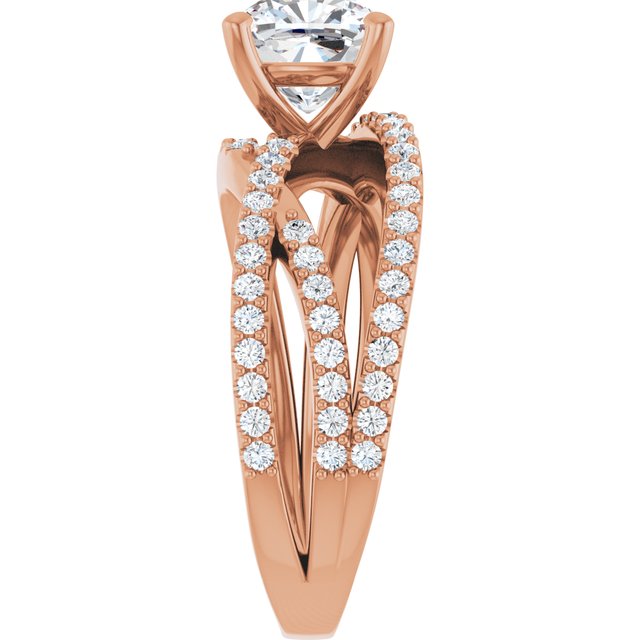 Cushion Engagement Ring Mounting