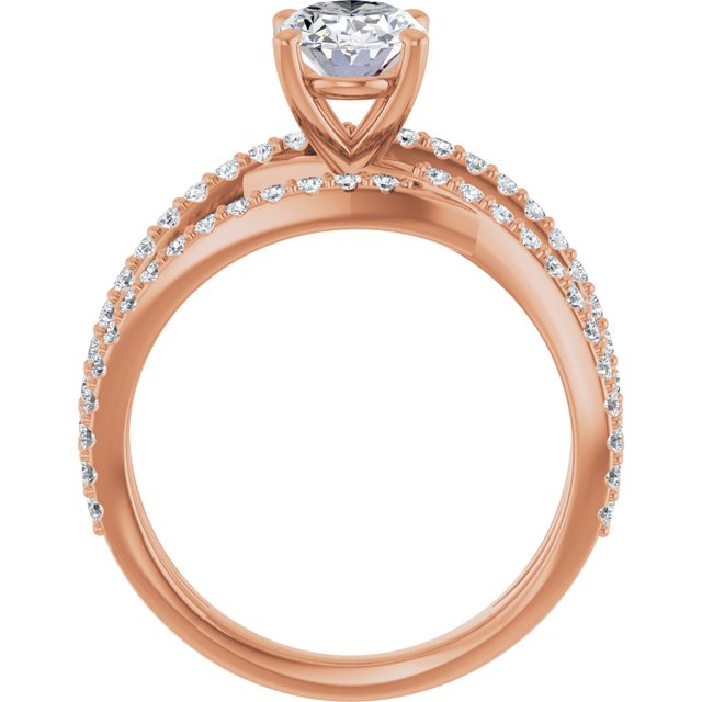 Oval Engagement Ring Mounting