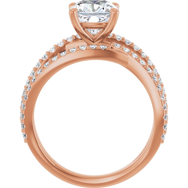 Cushion Engagement Ring Mounting