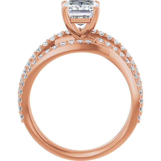 Emerald Engagement Ring Mounting
