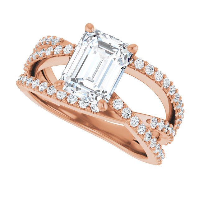 Emerald Engagement Ring Mounting