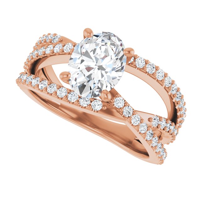 Oval Engagement Ring Mounting