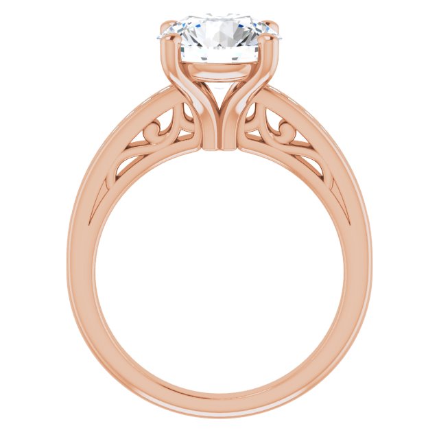 Round Engagement Ring Mounting