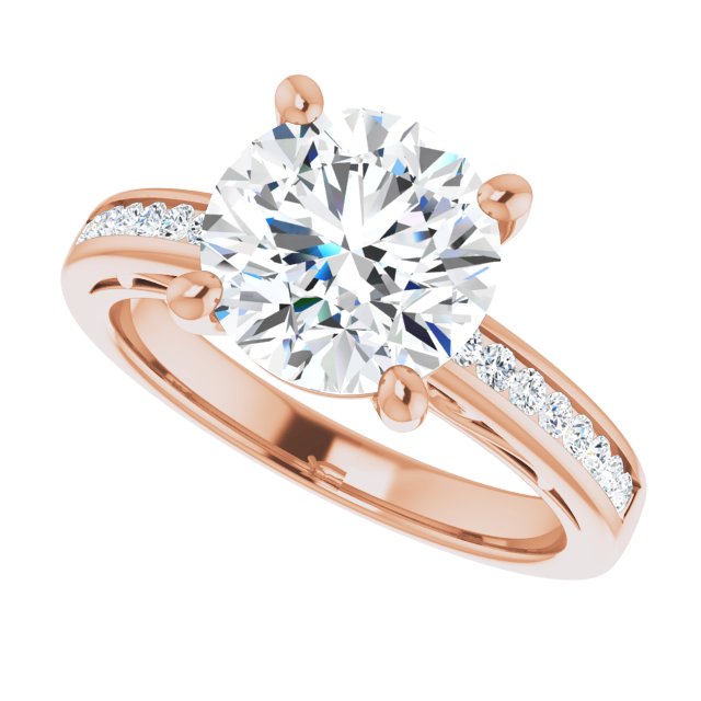 Round Engagement Ring Mounting
