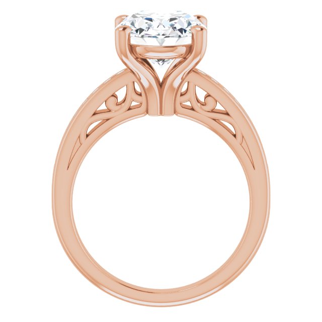 Oval Engagement Ring Mounting