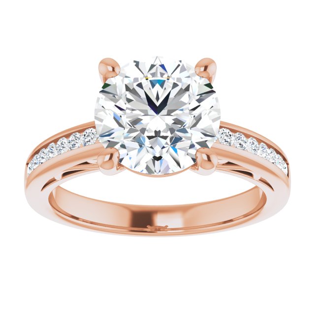 Round Engagement Ring Mounting