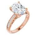 Oval Engagement Ring Mounting