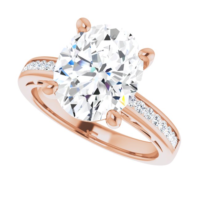 Oval Engagement Ring Mounting