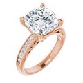 Cushion Engagement Ring Mounting