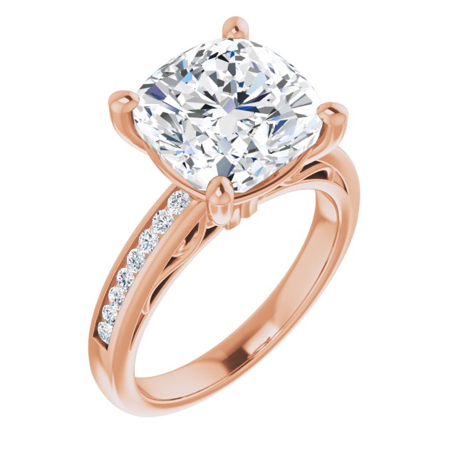 Cushion Engagement Ring Mounting