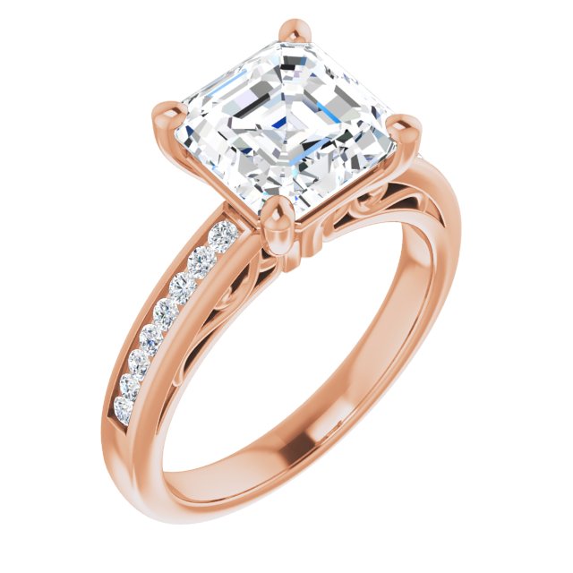 Asscher Engagement Ring Mounting