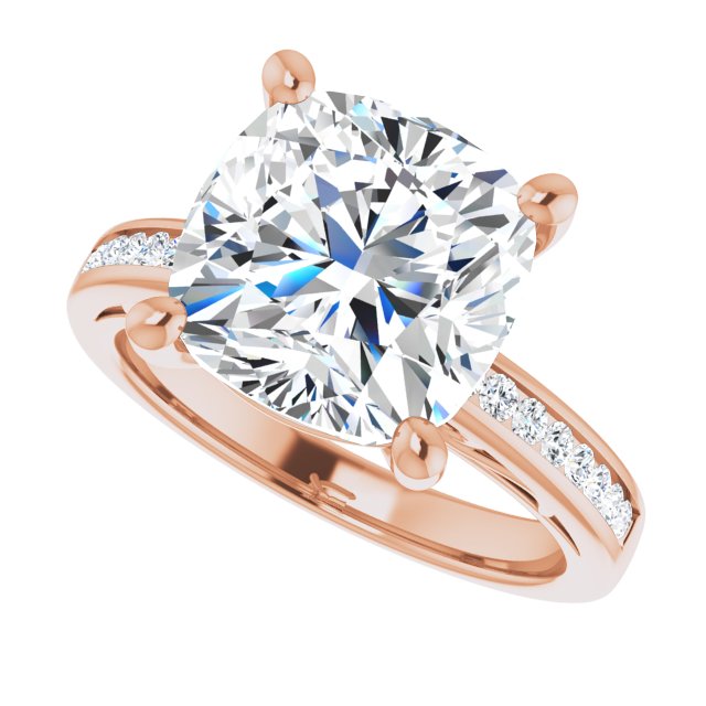 Cushion Engagement Ring Mounting