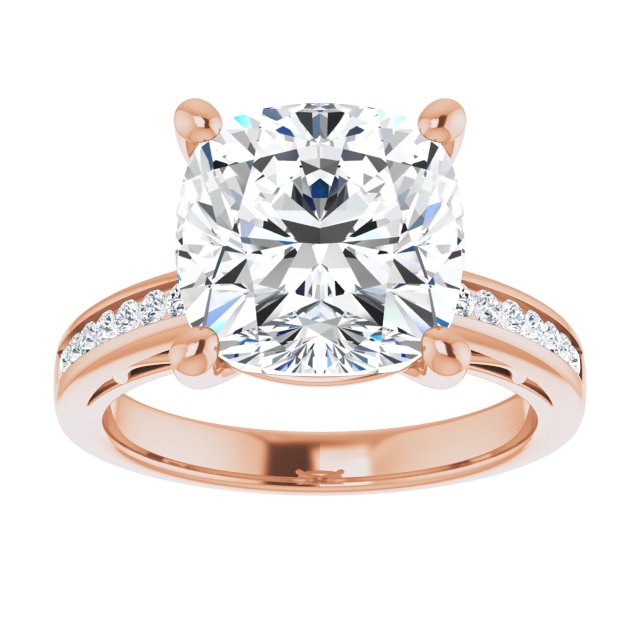 Cushion Engagement Ring Mounting