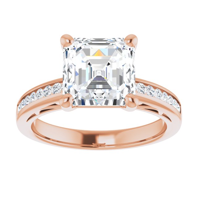 Asscher Engagement Ring Mounting