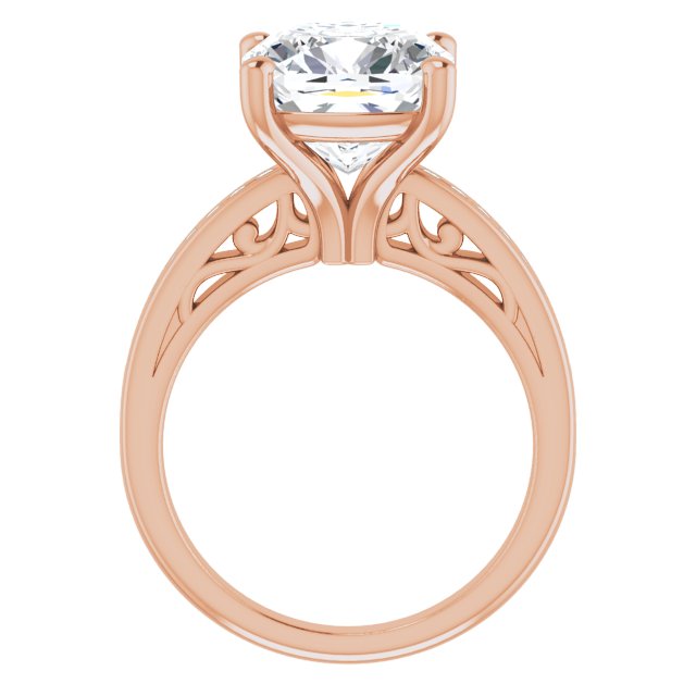 Cushion Engagement Ring Mounting