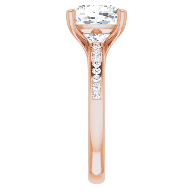 Cushion Engagement Ring Mounting