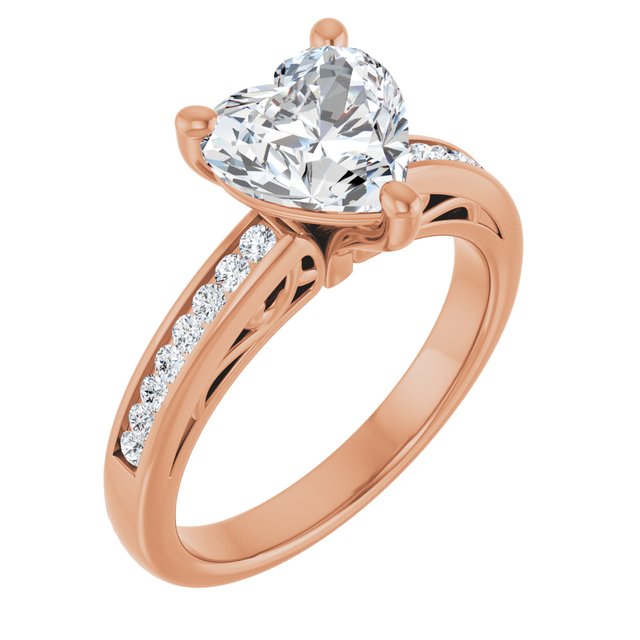 Heart Engagement Ring Mounting