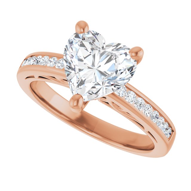 Heart Engagement Ring Mounting