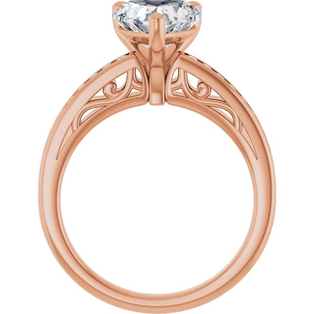 Heart Engagement Ring Mounting