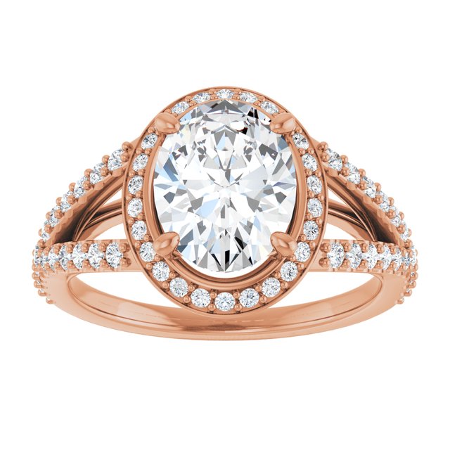 Oval Engagement Ring Mounting
