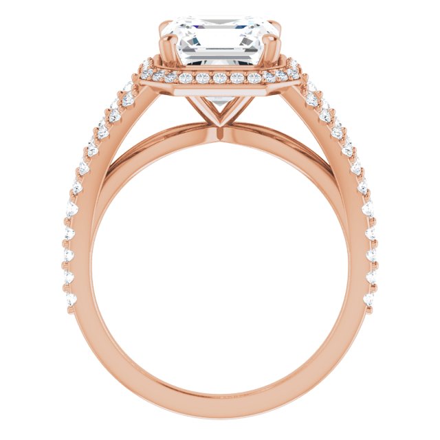 Asscher Engagement Ring Mounting