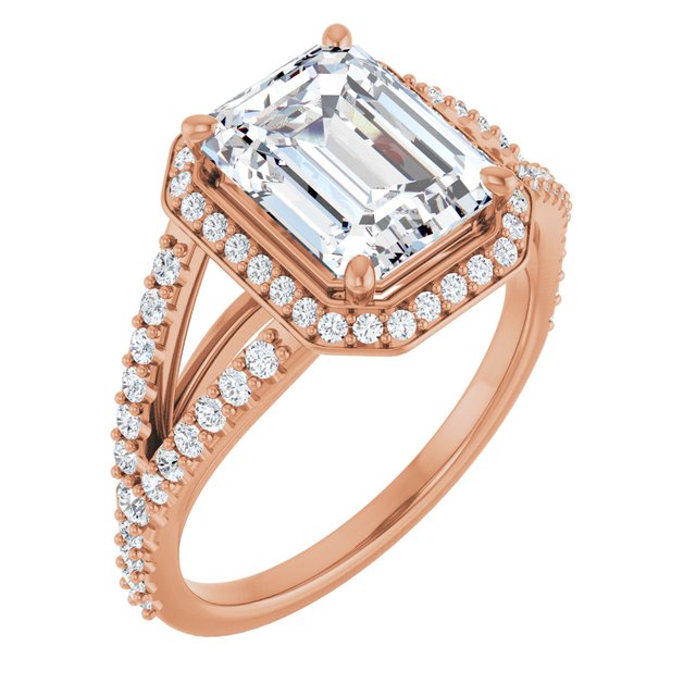 Emerald Engagement Ring Mounting