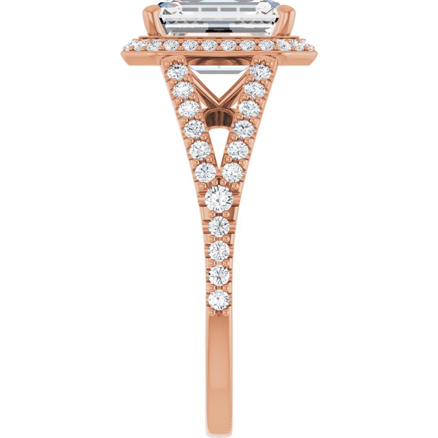 Emerald Engagement Ring Mounting