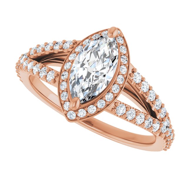Marquise Engagement Ring Mounting