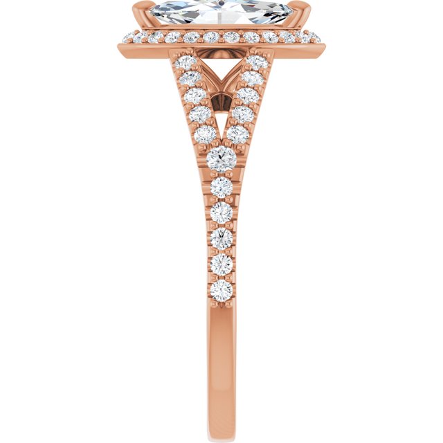 Marquise Engagement Ring Mounting