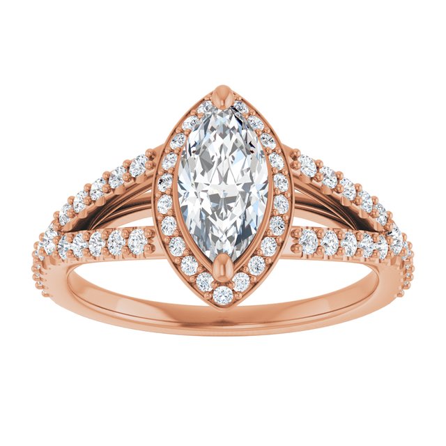 Marquise Engagement Ring Mounting