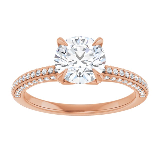Round Engagement Ring Mounting