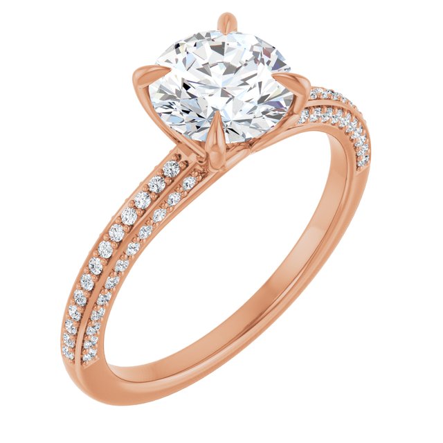 Round Engagement Ring Mounting