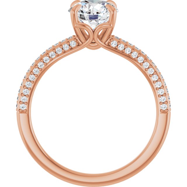 Round Engagement Ring Mounting