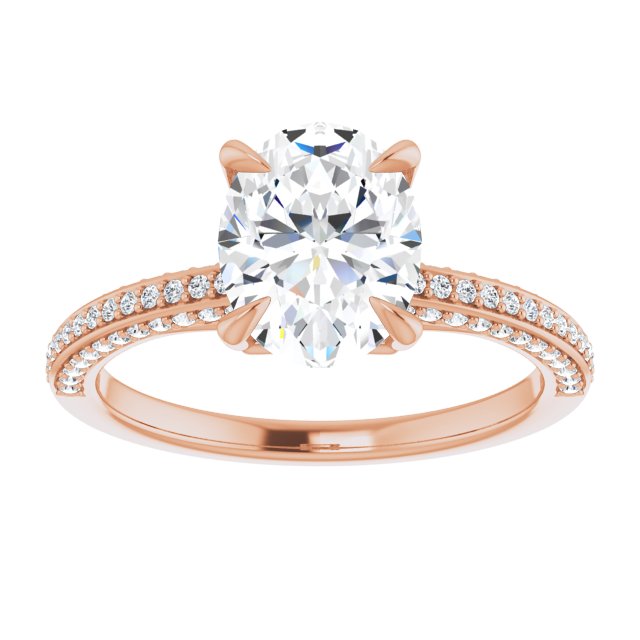 Oval Engagement Ring Mounting