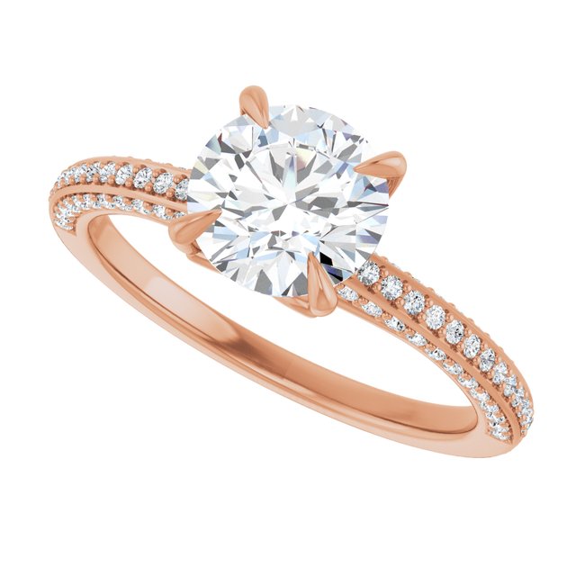 Round Engagement Ring Mounting