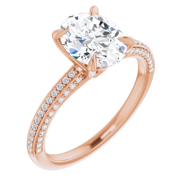 Oval Engagement Ring Mounting