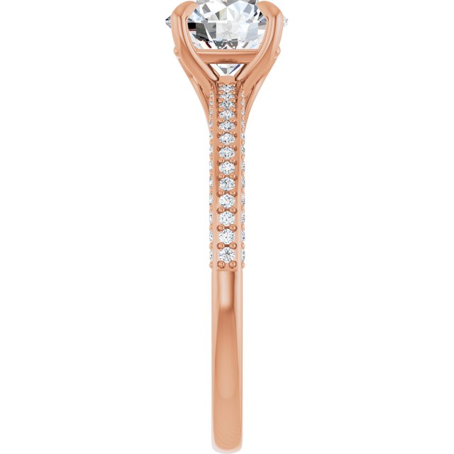 Round Engagement Ring Mounting