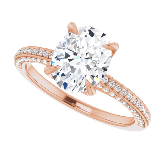 Oval Engagement Ring Mounting