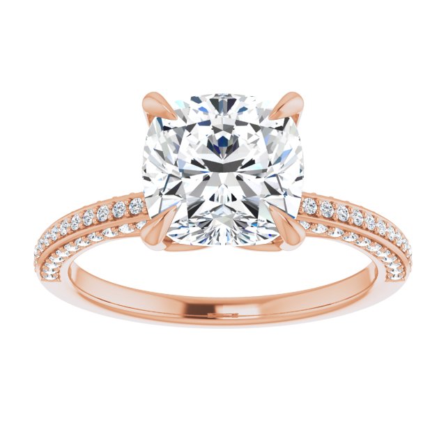 Cushion Engagement Ring Mounting