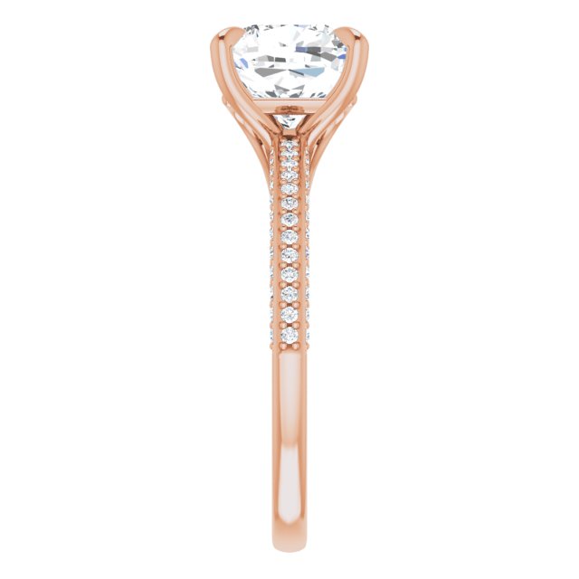 Cushion Engagement Ring Mounting