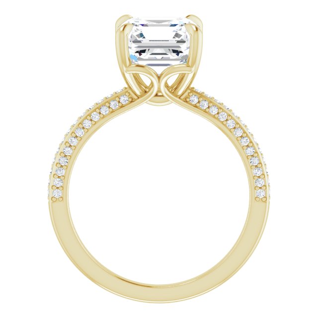 Asscher Engagement Ring Mounting