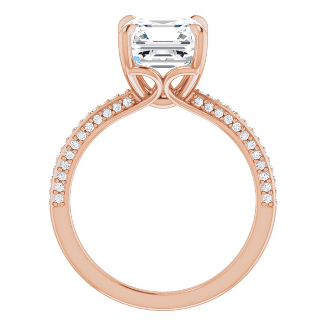 Asscher Engagement Ring Mounting